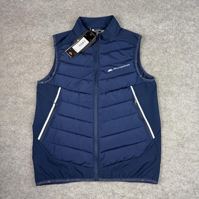 Monterrain Weste Jungen Medium Navy Wandern Hybrid Laufen Puffer Bodywarmer Active