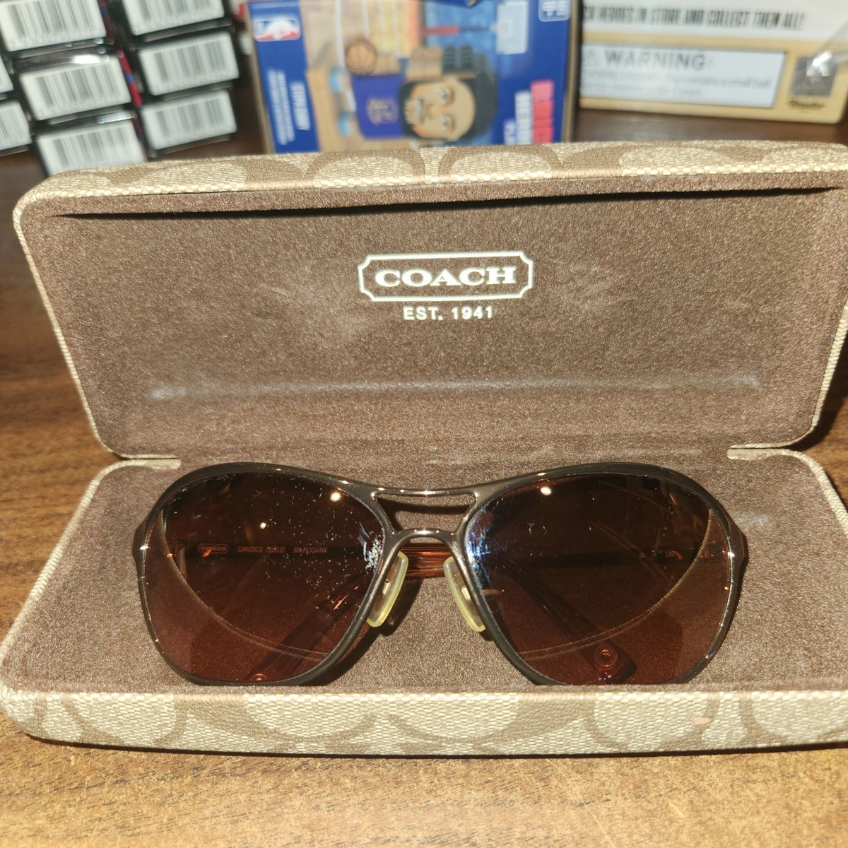 Coach Women\'s Brown Aviator Sunglasses Coach Women main image 3