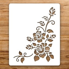 Intricate Flora CR Large Reusable Wall Stencil For Painting DIY Home Decor Templ
