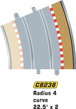 Scalextric Radius 4 Curve Outer Borders 22.5  x 4