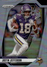 2024 Panini Prizm Justin Jefferson #187 Silver Minnesota Vikings 30F