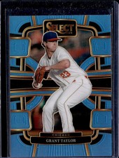 2024 Panini Select Baseball Concourse Grant Taylor #72 Blue Prizm 063/199
