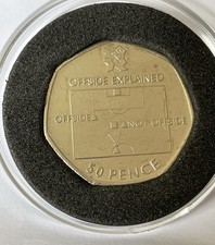 Olympic 2011 Football Offside Rule 50p Coin Circulate Royal Mint  