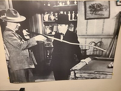 8b20-16060 W.C. Fields trick shots on the pool table 8b20-16060 8b20-16060