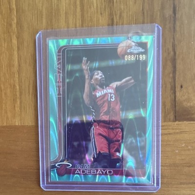 Topps 2025-26 Topps Chrome Bam Adebayo Miami Heat #35 Teal Refractor /199