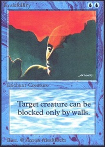 Invisibility LP, English MTG Beta