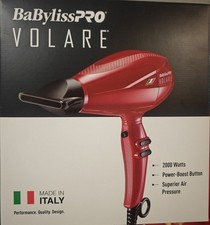 BaBylissPRO Volare Nano Titanium Professional Performance Hair Dryer-Red BRVOL1
