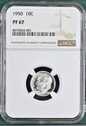 1950 Proof Roosevelt Dime NGC PF-67 -001