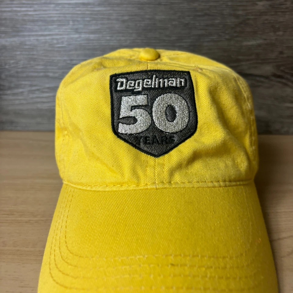 Gorra Degelman correa trasera amarilla ajustable Foto 2 de 4