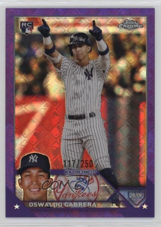 2023 Topps Chrome Logofractor Edition Purple Refractor /250 Oswaldo Cabrera 0n64
