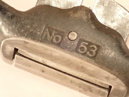 Vintage Stanley No. 53 Adj. Mund, erhöhte Griffe, Speichenrasur Sweetheart Ära - Bild 3 von 8