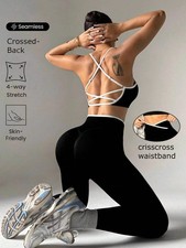Yoga Set Breathable Fitness Suit Pilates Running Women's Tracksuit Athletic Wear