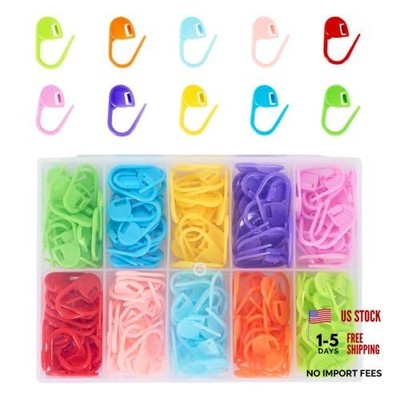 LKbeuuu 200 Pcs Knitting Crochet, Stitch Markers for Crocheting with Storage