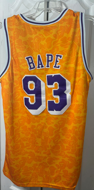 Mitchell & Ness Lakers Bape Basketball Jersey Hardwood Classics #93 XXL thumbnail 2