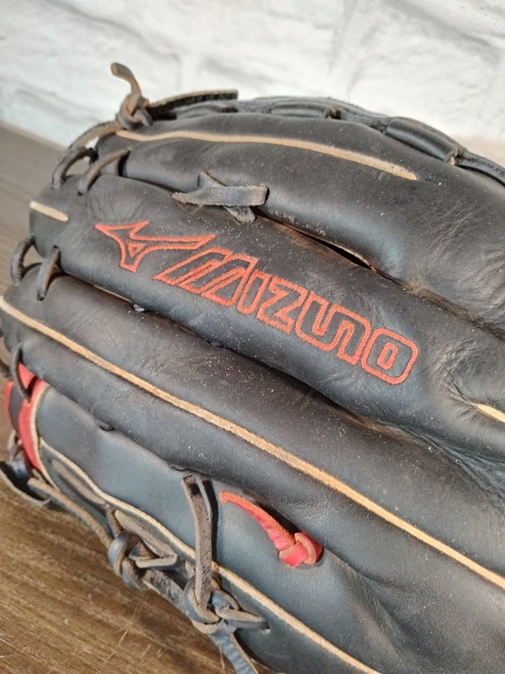 "Guante de béisbol/softbol Mizuno GMVP 1300 13"" DERECHO cuero negro MVP Prime Series" Foto 4 de 4