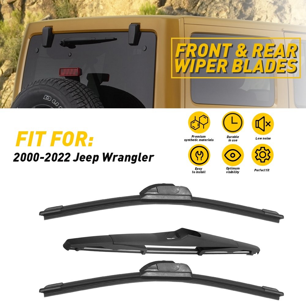 Genuine Windshield Wiper Blade For Jeep Wrangler 00-22 One Set of 15''/15''/14 K thumbnail 10