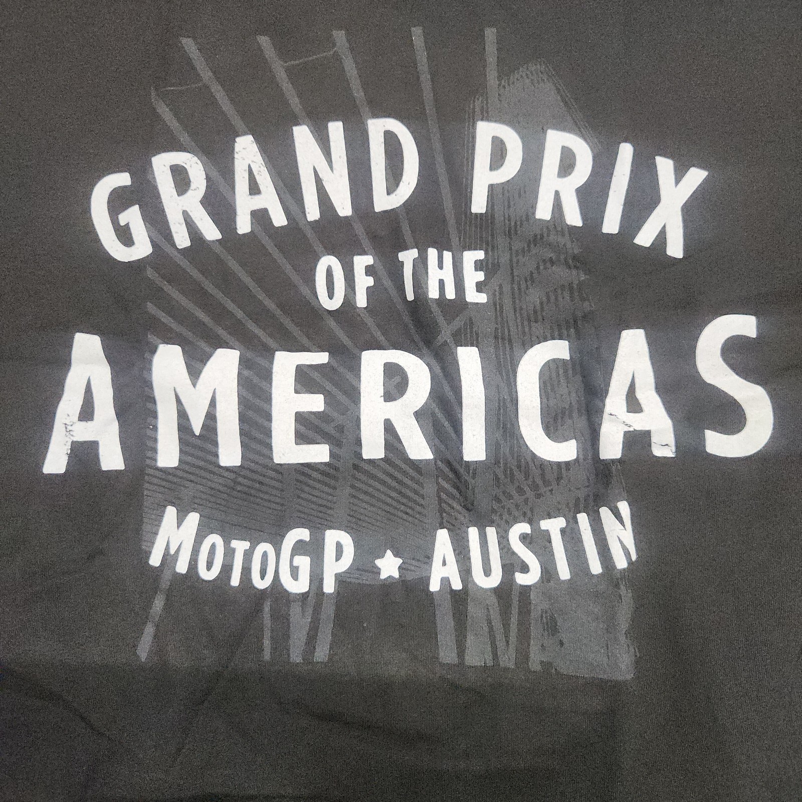 Cavallino Vintage Text Tee Grand Prix Of The Americas Motogp Mens Medium Black image 3
