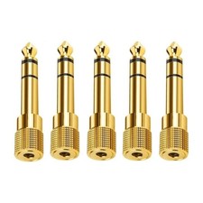 Lightweight and Portable 6.35 mm Male to 3.5 mm Female TRS connector Plug