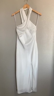 bodycon dress halter Honeymoon Crossover Halterneck Maxi Dress Wine