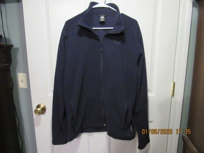 Womens Helly Hansen Polartec Full Zip Fleece Jacket XL Navy Blue 100% Polyester