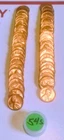 Roll Of 50  BU 1954-S  Lincoln Wheat Cents Penny MS  Gem UNCIRCULATED A1