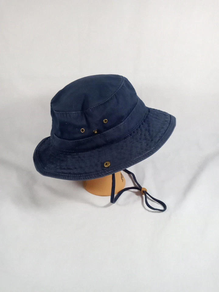 Sombrero Stetson Boonie Talla L Azul Marino/Naranja Correa para la Mentón 100% Algodón Foto 3 de 4