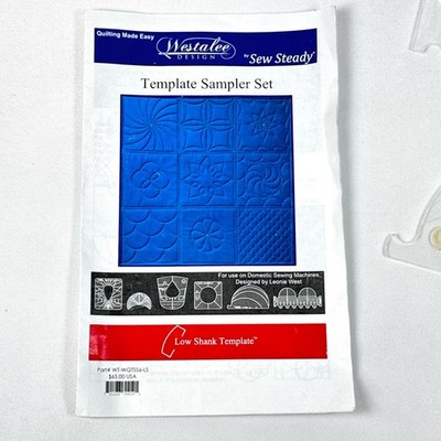 Westalee / Sew Steady Template Sampler Set LOW SHANK Leonie West Sewing