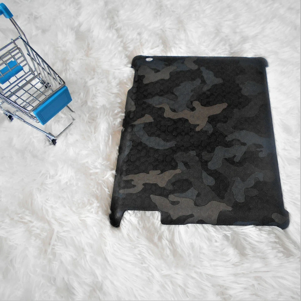 Coach iPad Case Grey Storm Blue Heritage Signature Hard Case For iPad F64219 - Image 3 of 4