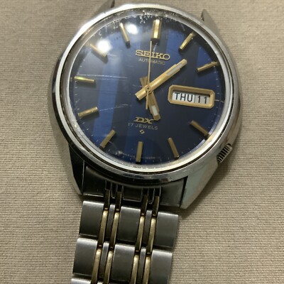 VTG SEIKO DX 17J Automatic Day Date Watch 38mm 6106-7889R Working