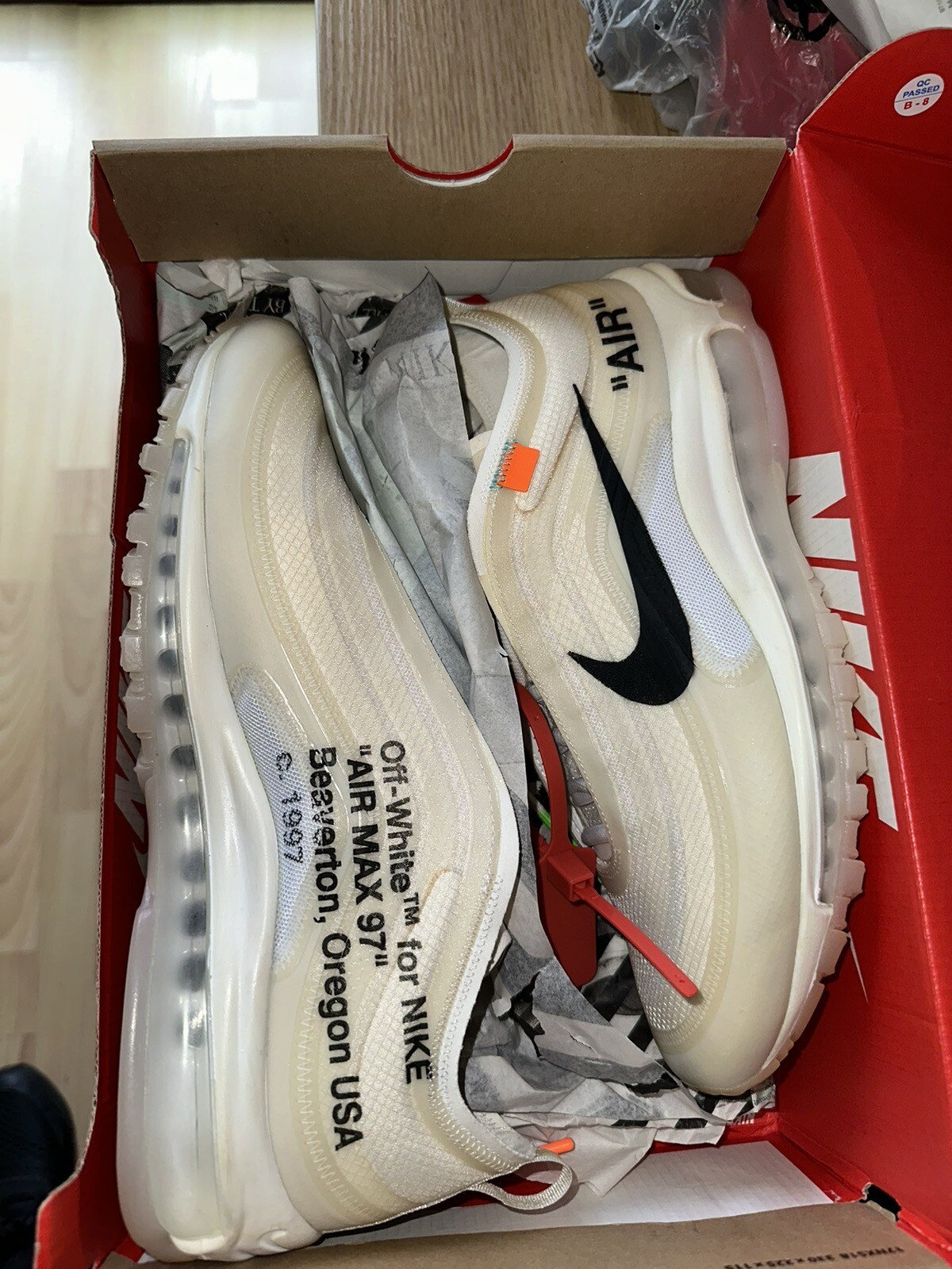 OFF WHITE X NIKE Nike Air Max 97 X bianche taglia UK 9