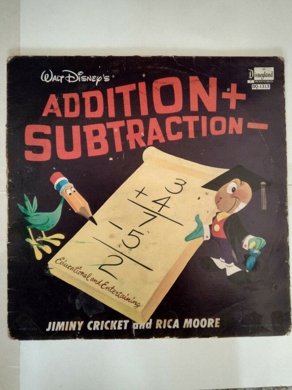 Walt Disney's Addition + Subtraction -    Disneyland Records DQ-1313