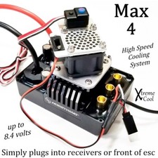 RCP Xtreme Cool Hobbywing Max 4 esc 40mm High Speed Cooling Fan Systems 28cfm 8v