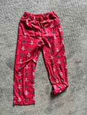 NBA Houston Rockets Pajama / Sleep Pants Boys Size Small 8 Red Basketball