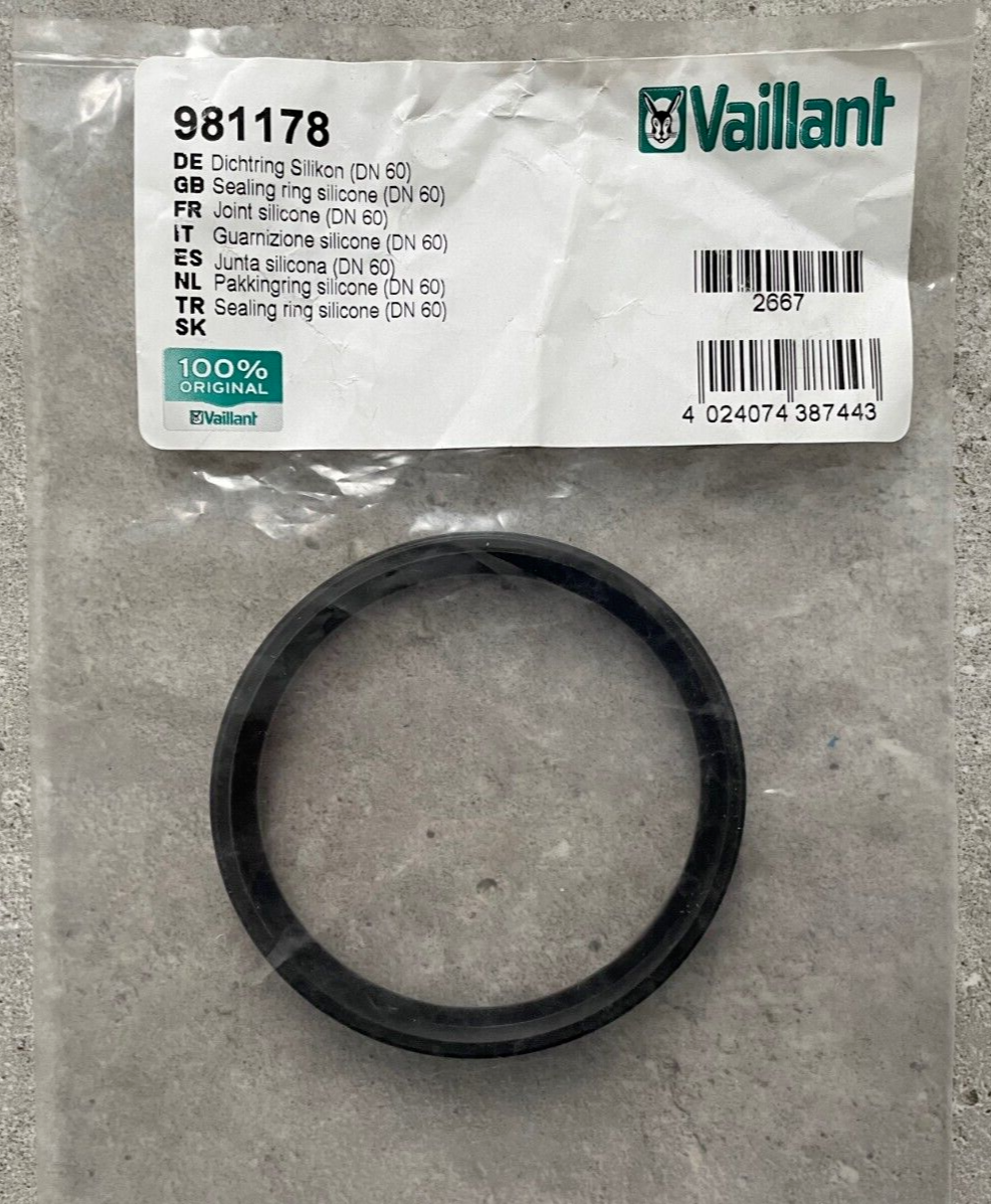 Vaillant Sealing Packing Ring Silicone O Ring DN60 981178 BNIP