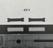 2 Pack 1/43 Sedan Length Whelen LED Gray Top Lightbar O Scale Police Sheriff