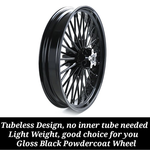 21x 2.15 Fat Spoke Front Wheel Rim for Harley Dyna Street Bob FXDB FXDWG FXDL - Picture 4 of 9