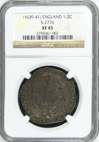 NGC XF45 1639-40 Charles I Halfcrown, Group III, Type 3a², Spink 2776 - 第 2/3 張圖片