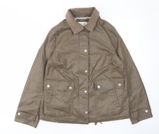 Per Una Womens Brown Jacket Size 10 Pockets, Collared