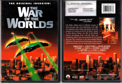 3 DVD H G Wells WAR OF THE WORLDS 2005 + 1953 +Historical