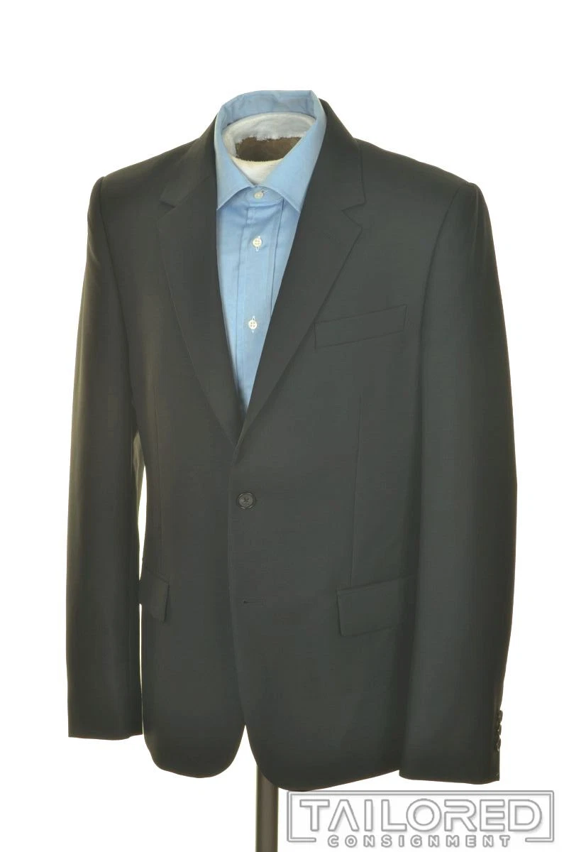 Giacca cappotto sportivo blazer MOHAIR lana nero ALEXANDER MCQUEEN EU 56 US 42