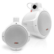 Pyle 8" 300W Dual Marine Wakeboard Water Resistant Speakers - White, Pair