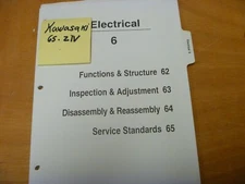 Kawasaki 65ZIV Wheel Loader Electrical System Wiring Diagrams Schematic Manual