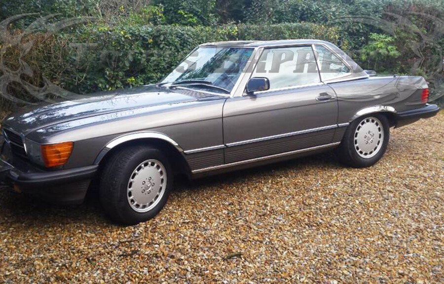 for:1970-1989 Mercedes SL Class R107 Stainless Steel Fender Trim