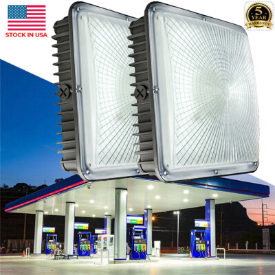 2-Pack 70W LED Canopy Light Fixture, 350W Equivalent, 8400 Lumens,Ceiling Lights