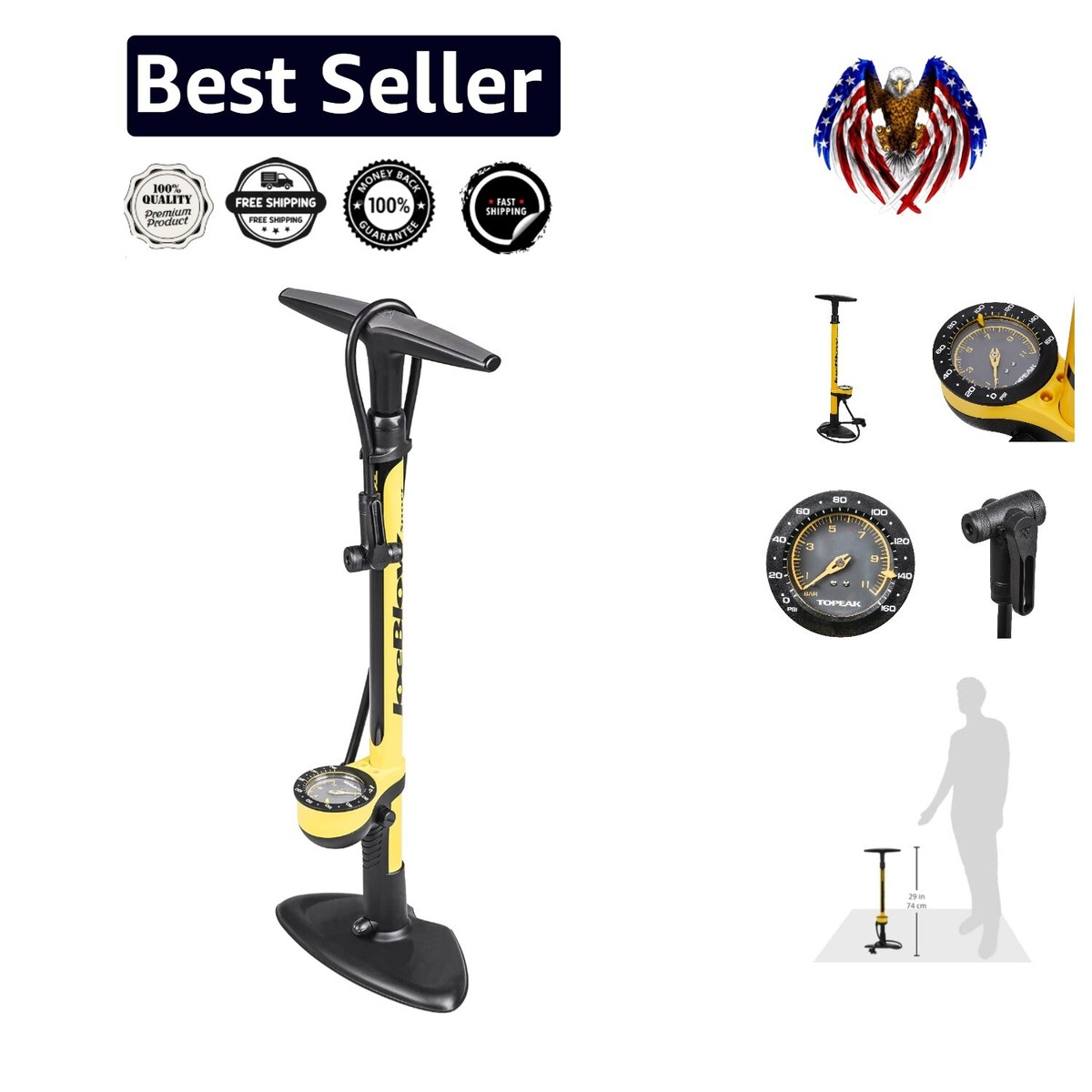 Topeak Joe Blow Sport Review Topeak JoeBlow Race Floor Pump High