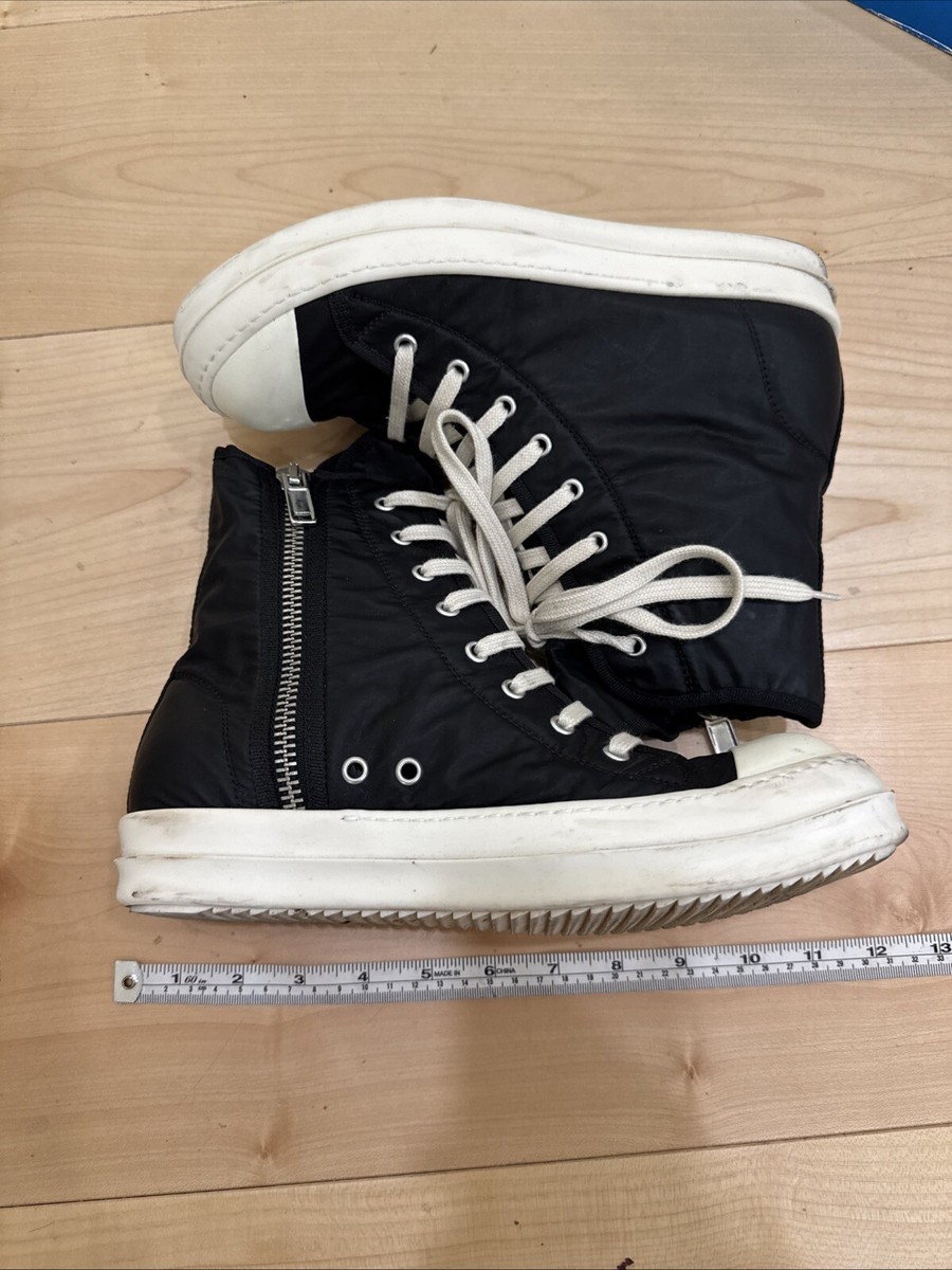 Rick Owen's DRKSHDW Black Hi-Top Sneakers Size 40 | eBay