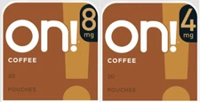 ON! Coffee 4mg or 8mg 5 PACKS 100 PIECES - TOBACCO FREE Lozenge Coffee