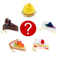 Cake Pie Slice Figure Blind Box Gashapon Food Keychain Phone Charm 1 Random Toy