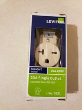 Leviton Single Outlet 20A-250V