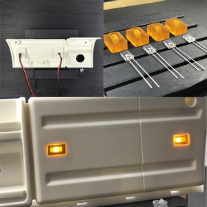 RC Side Skirt Light LED Marker Lamp for Tamiya 1/14 Scania ...